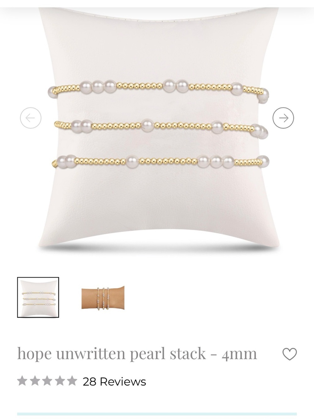 eNewton Hope Unwritten Pearl Stack 4mm